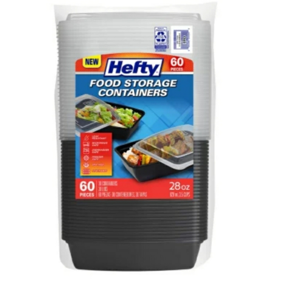 Hefty food storage containers (28oz,30ct)